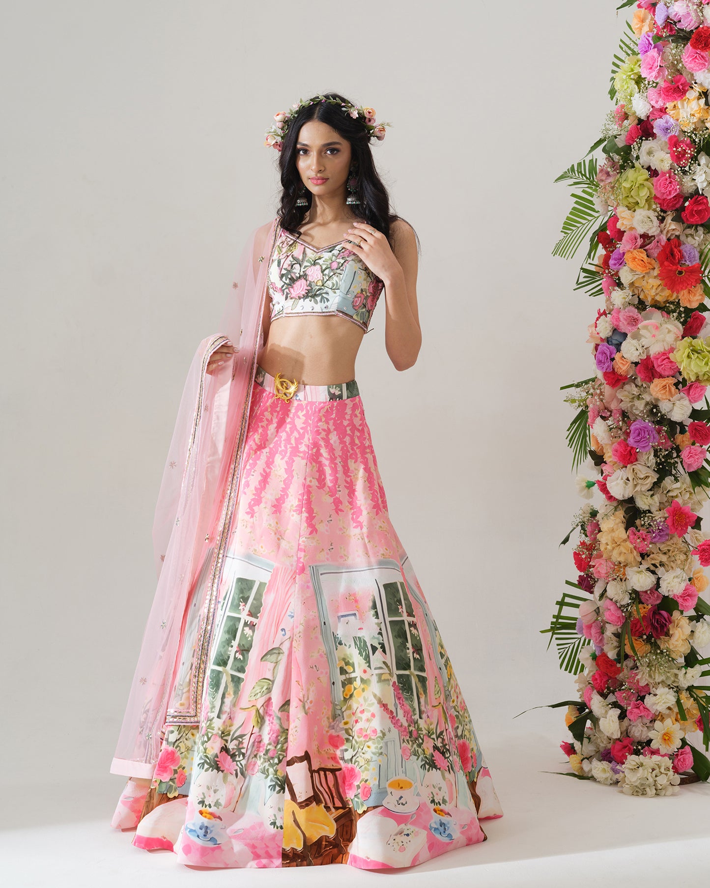 Blush Garden Lehenga Set