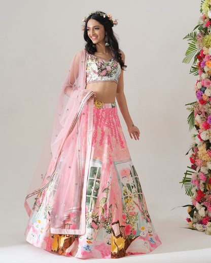 Blush Garden Lehenga Set