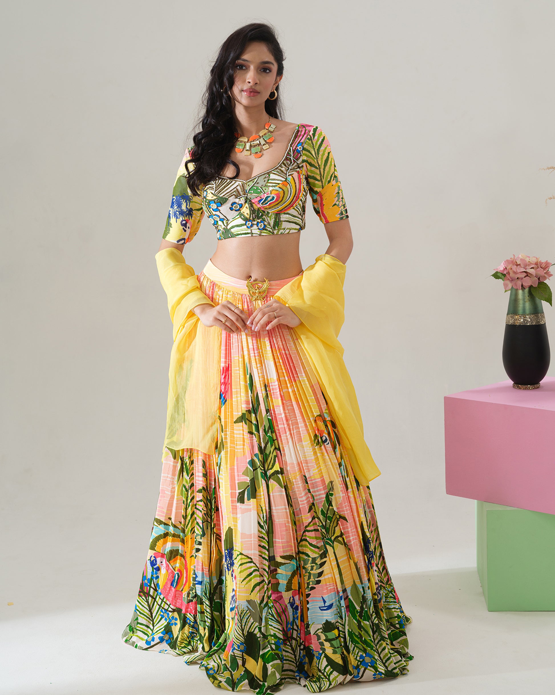 Sunlit Tropics Lehenga Set