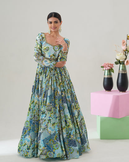 Serene Bloom Gown