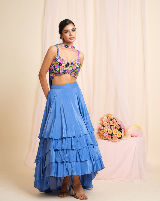 Vibrant Embroidery Lehenga Set