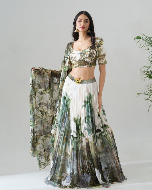 Enchanted Forest Lehenga Set