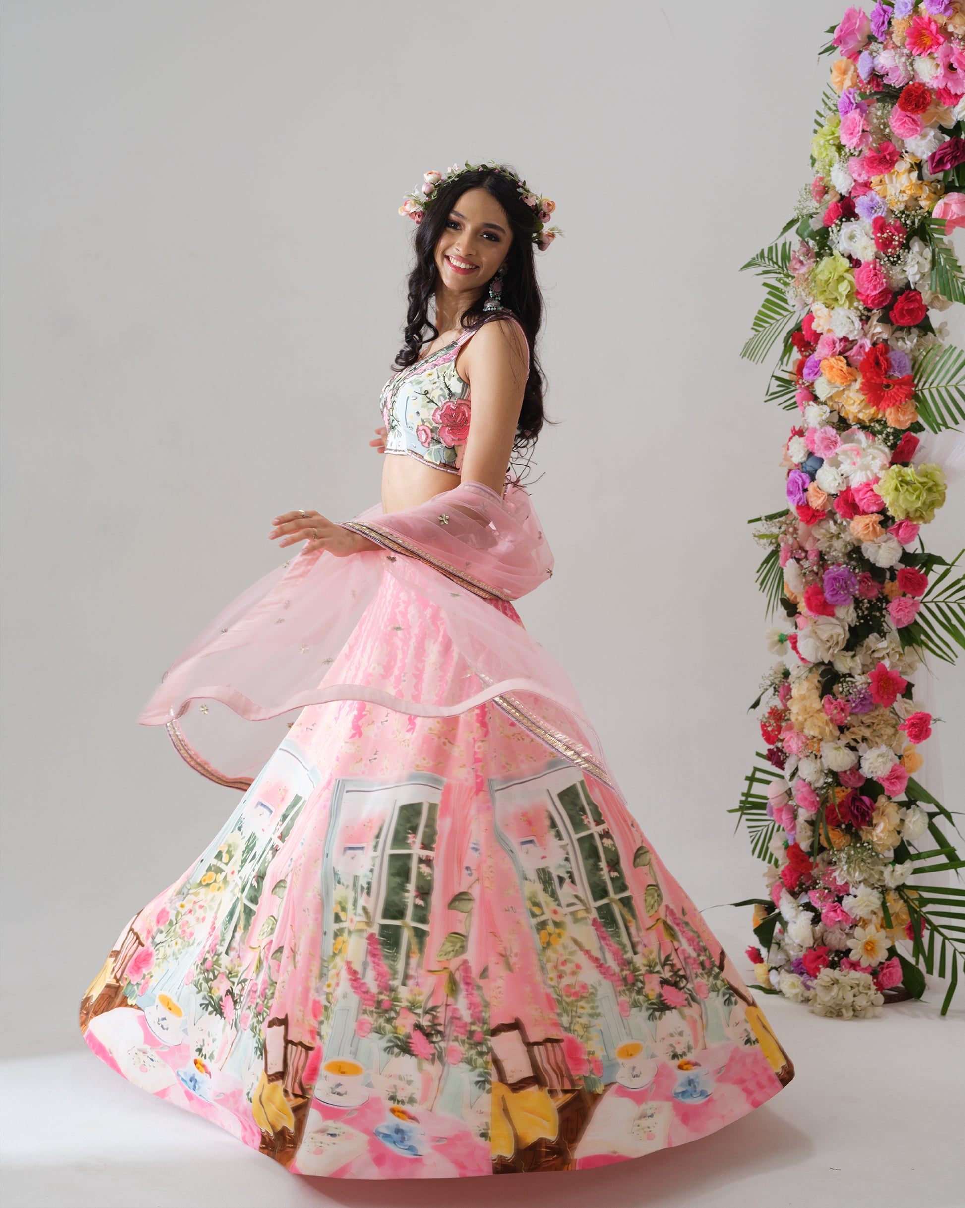 Blush Garden Lehenga Set