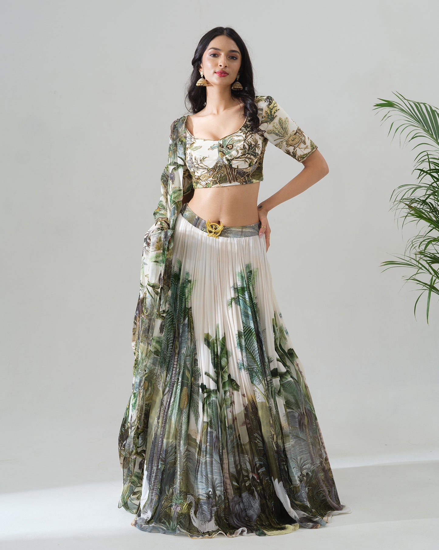 Enchanted Forest Lehenga Set