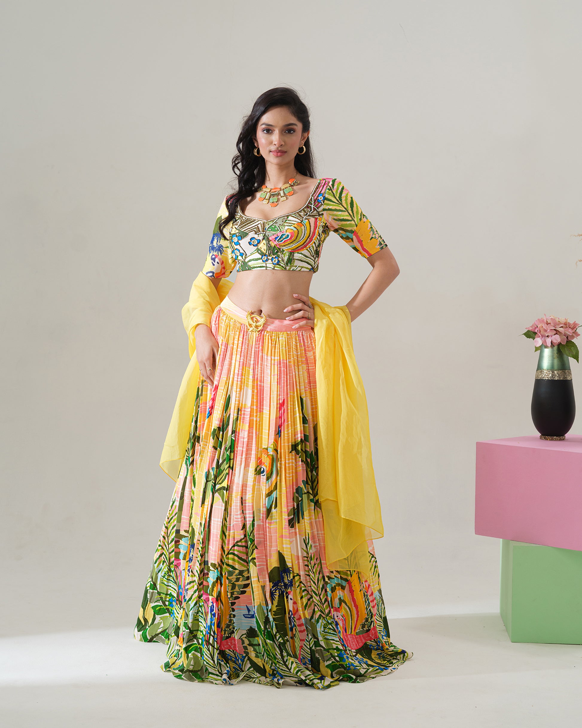 Sunlit Tropics Lehenga Set