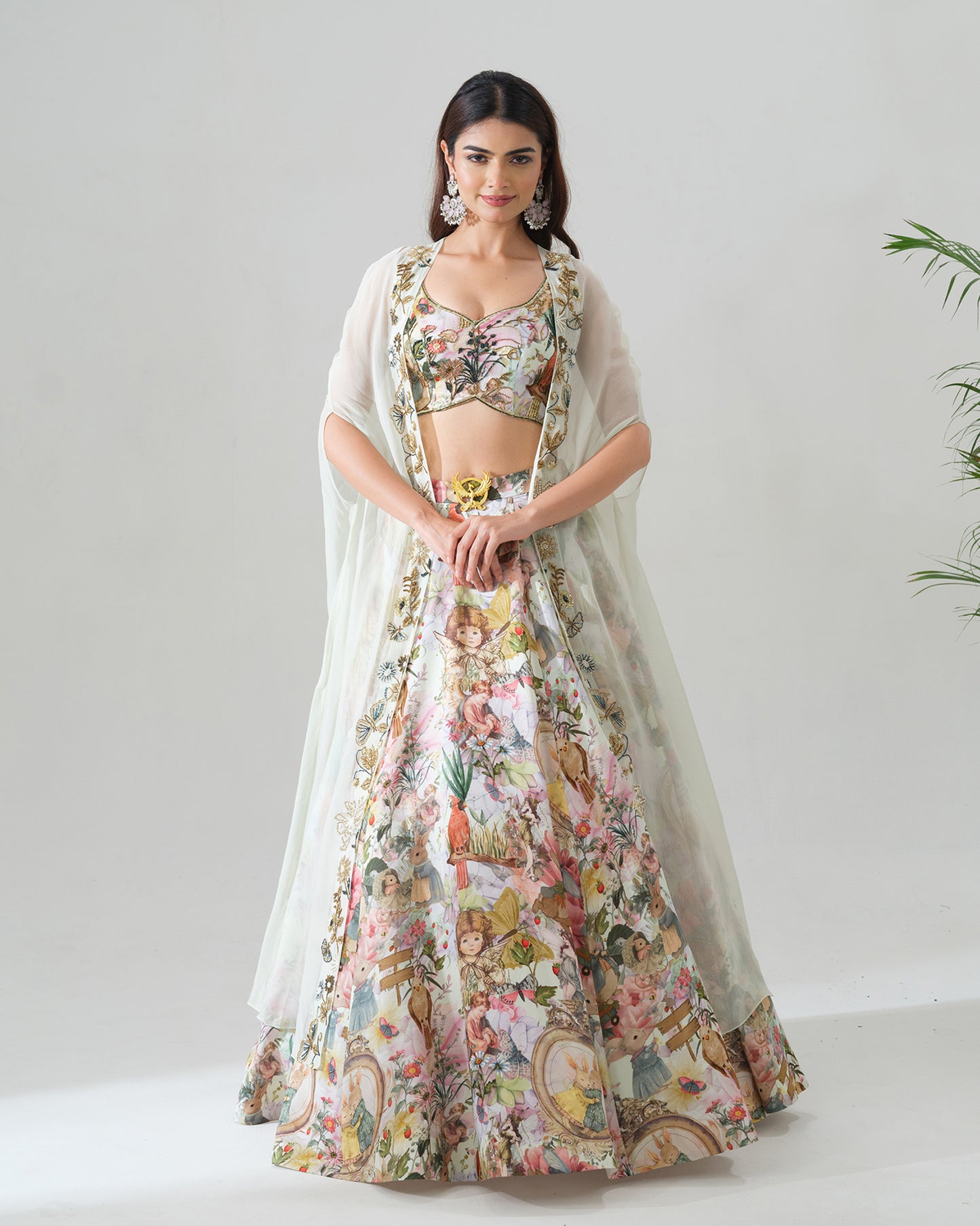 Whimsical Vintage-Inspired Lehenga Set