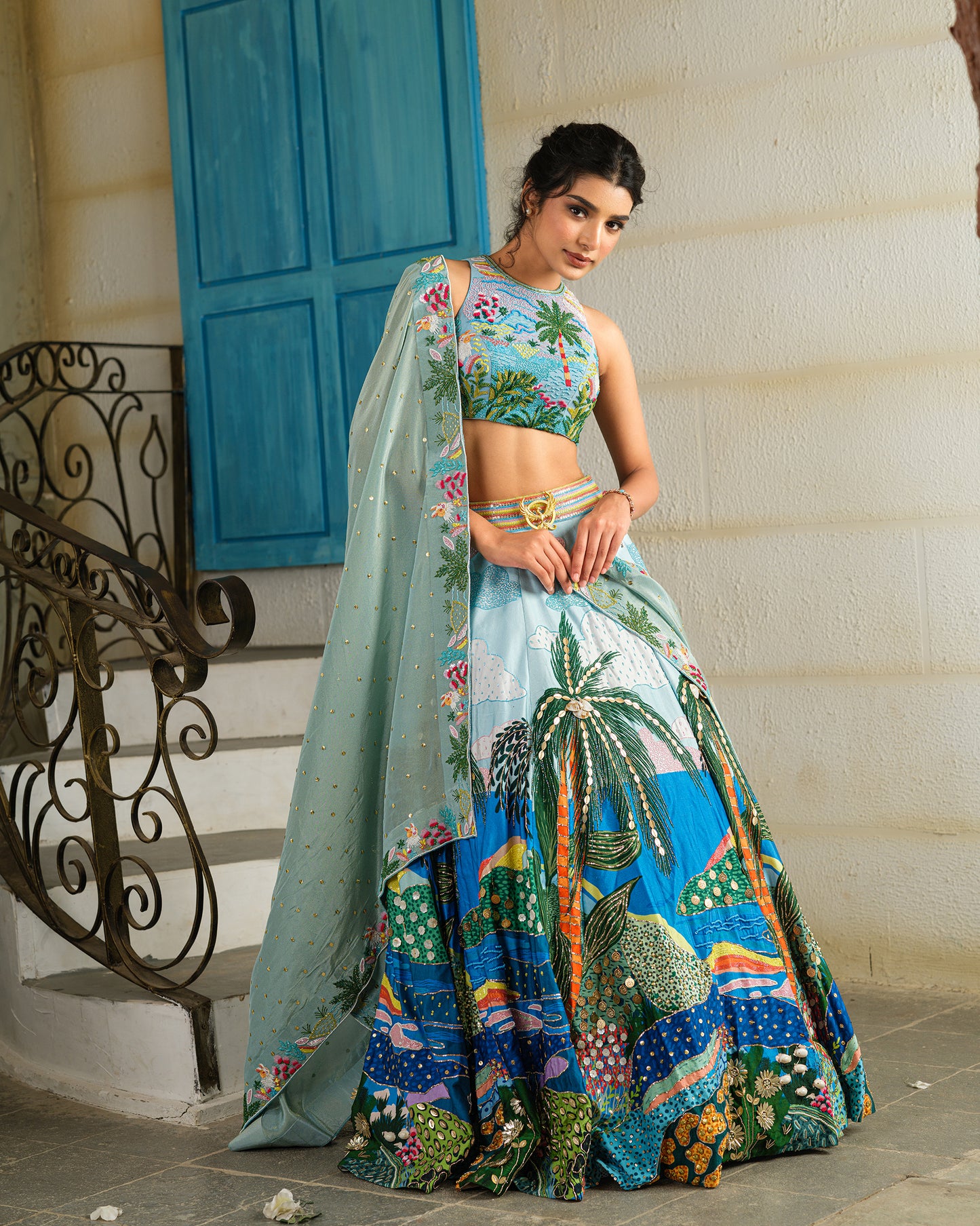 Ocean breeze lehenga