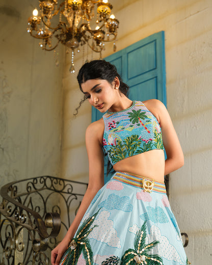 Ocean breeze lehenga