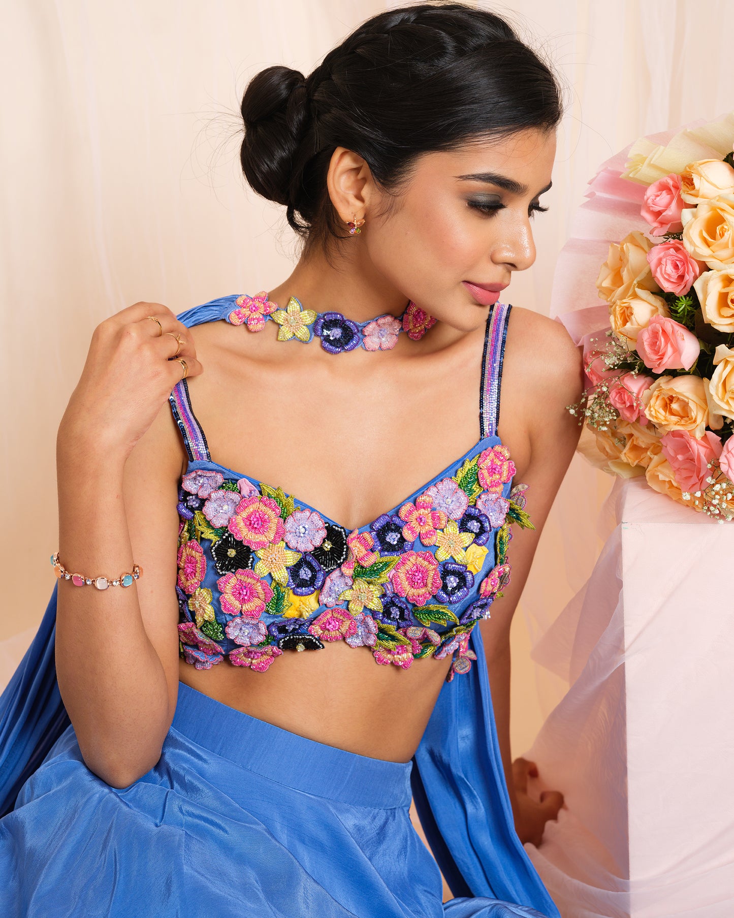 Vibrant Embroidery Lehenga Set