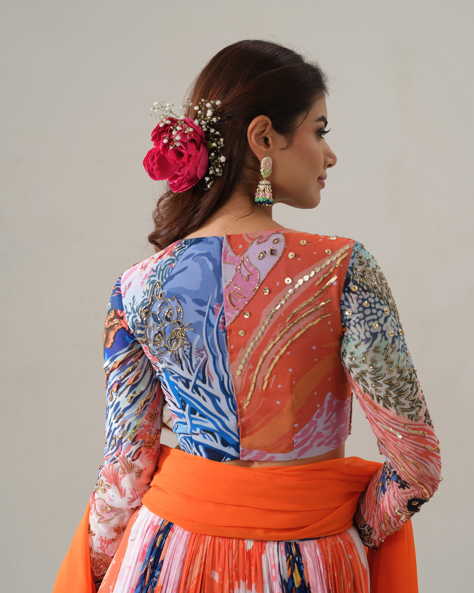 Sunset Bloom Lehenga Set