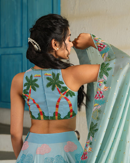 Ocean breeze lehenga