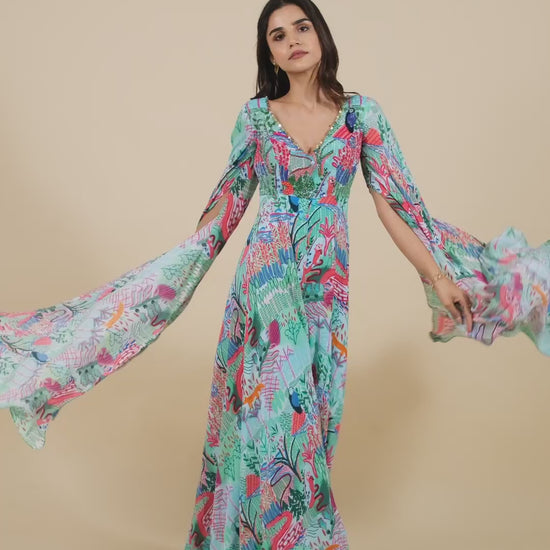 Floral Elegance Gown