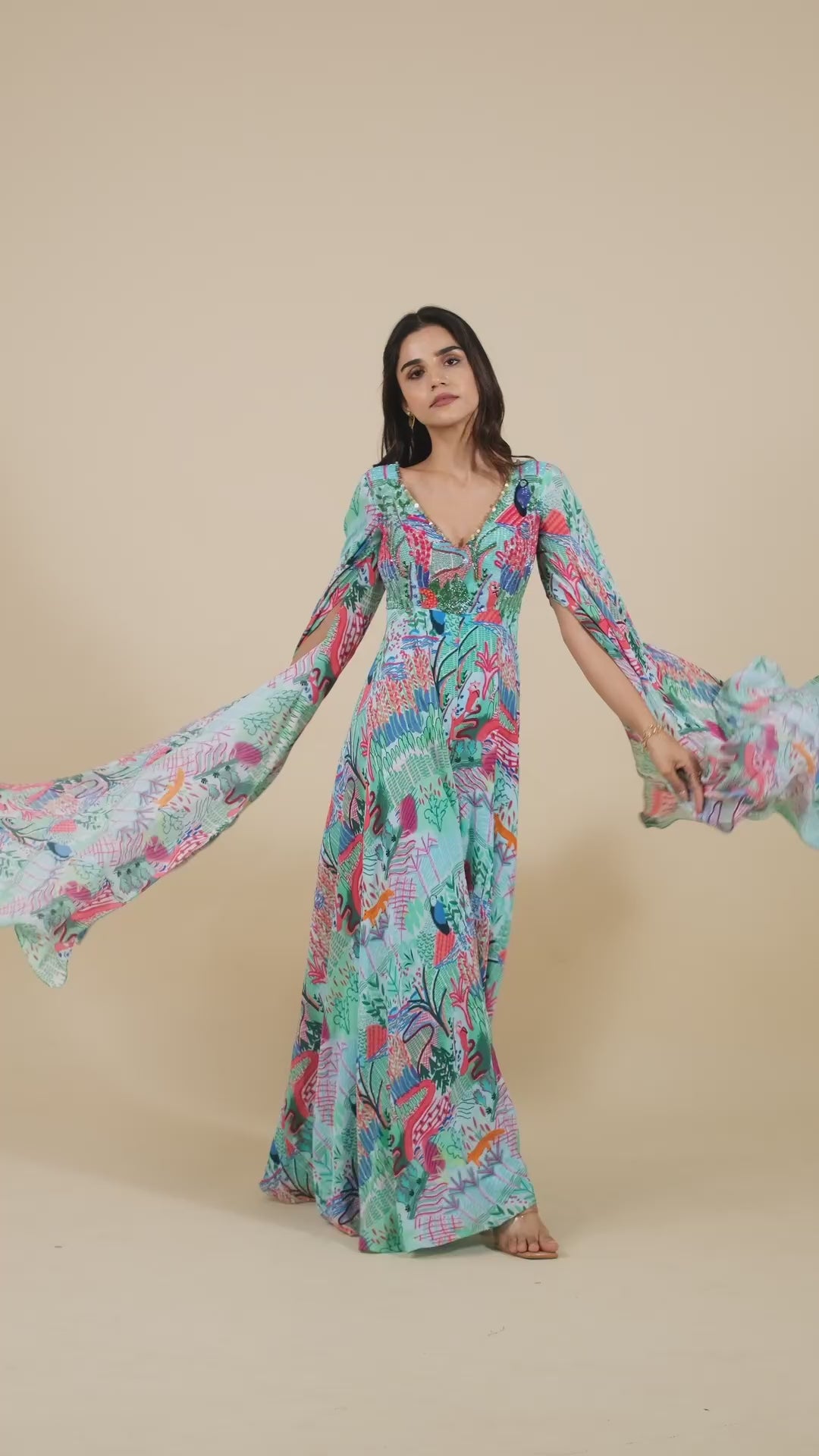 Floral Elegance Gown